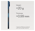 PITAKA Ultra-Slim iPhone 17 Pro Max Hoesje 600D MagSafe Ultra Dun Moonrise afbeelding 4
