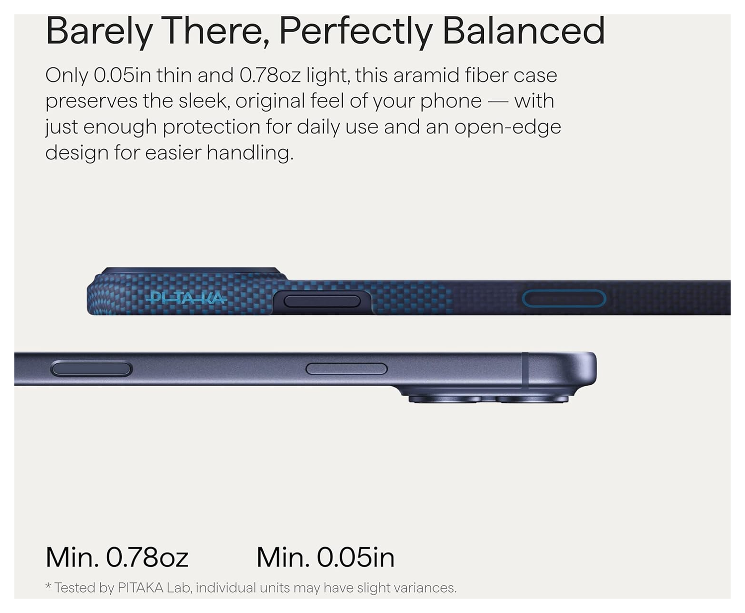 PITAKA Ultra-Slim iPhone 17 Pro Max Hoesje 600D MagSafe Ultra Dun Horizon afbeelding 9