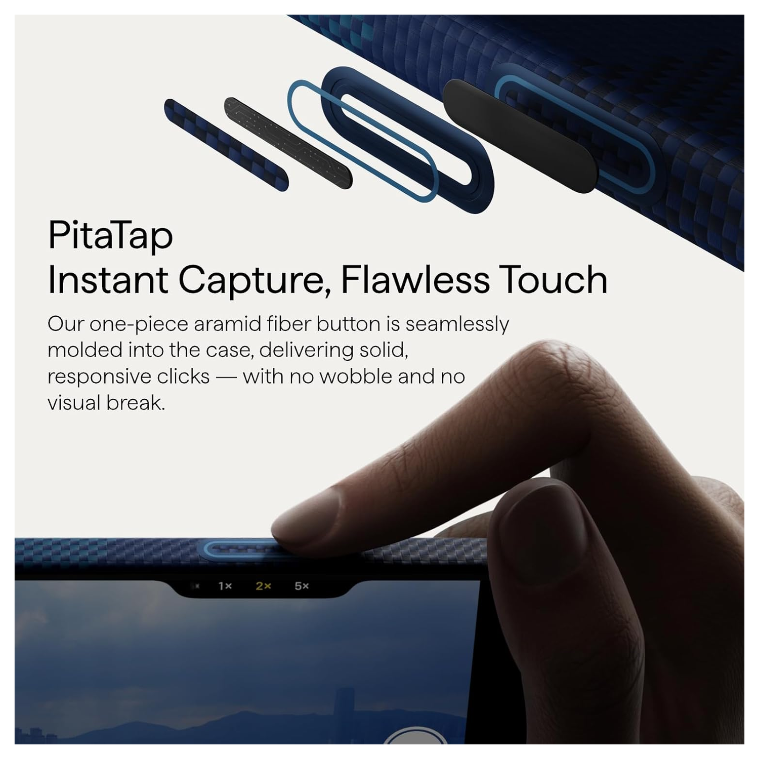 PITAKA Ultra-Slim iPhone 17 Pro Max Hoesje 600D MagSafe Ultra Dun Horizon afbeelding 10