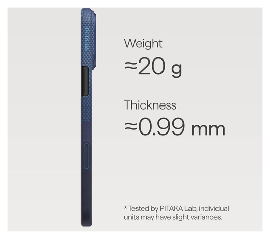 PITAKA Ultra-Slim iPhone 17 Pro Max Hoesje 600D MagSafe Ultra Dun Horizon afbeelding 5