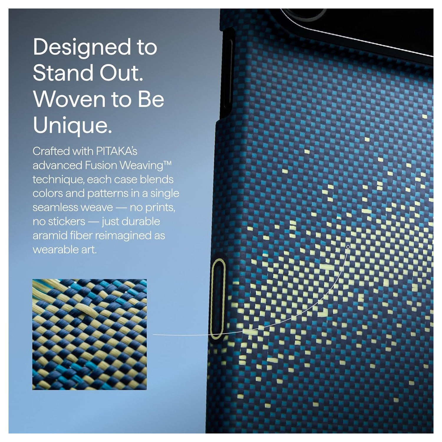 PITAKA Ultra-Slim iPhone 17 Pro Max Hoesje 600D MagSafe Ultra Dun Milky Way afbeelding 7