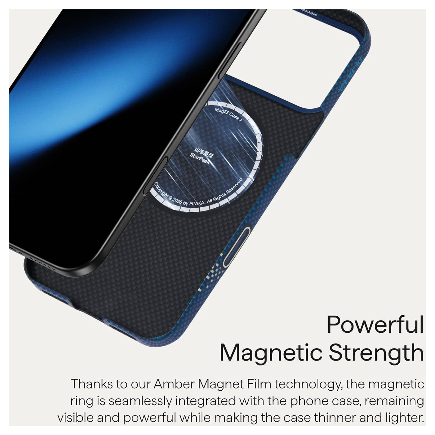 PITAKA Ultra-Slim iPhone 17 Pro Max Hoesje 600D MagSafe Ultra Dun Milky Way afbeelding 8