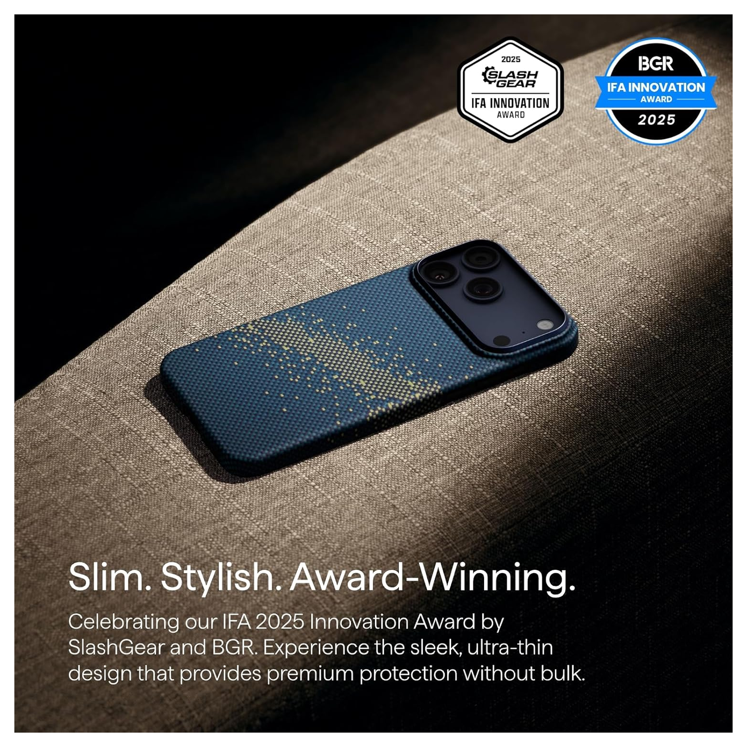 PITAKA Ultra-Slim iPhone 17 Pro Max Hoesje 600D MagSafe Ultra Dun Milky Way afbeelding 5