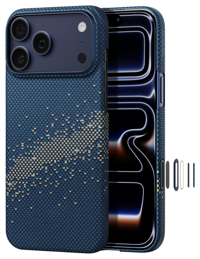 PITAKA Ultra-Slim iPhone 17 Pro Max Hoesje 600D MagSafe Ultra Dun Milky Way afbeelding 2