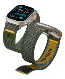 Spigen Athlex Air Apple Watch Bandje - 1-10/SE/Ultra 42/44/45/46/49MM - Groen afbeelding