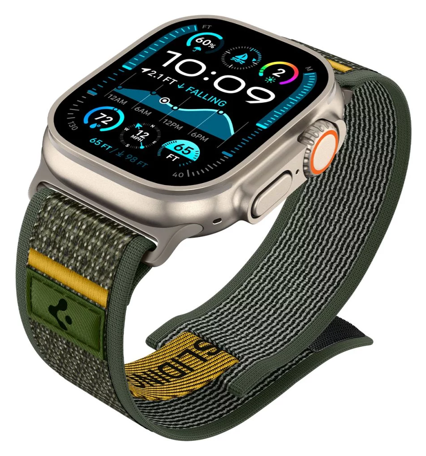 Spigen Athlex Air Apple Watch Bandje - 1-10/SE/Ultra 42/44/45/46/49MM - Groen afbeelding 10