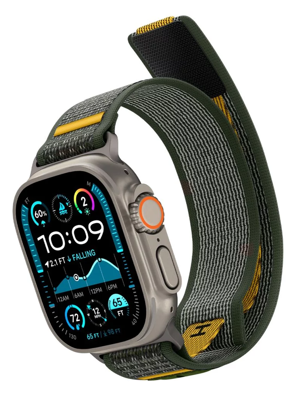 Spigen Athlex Air Apple Watch Bandje - 1-10/SE/Ultra 42/44/45/46/49MM - Groen afbeelding 11