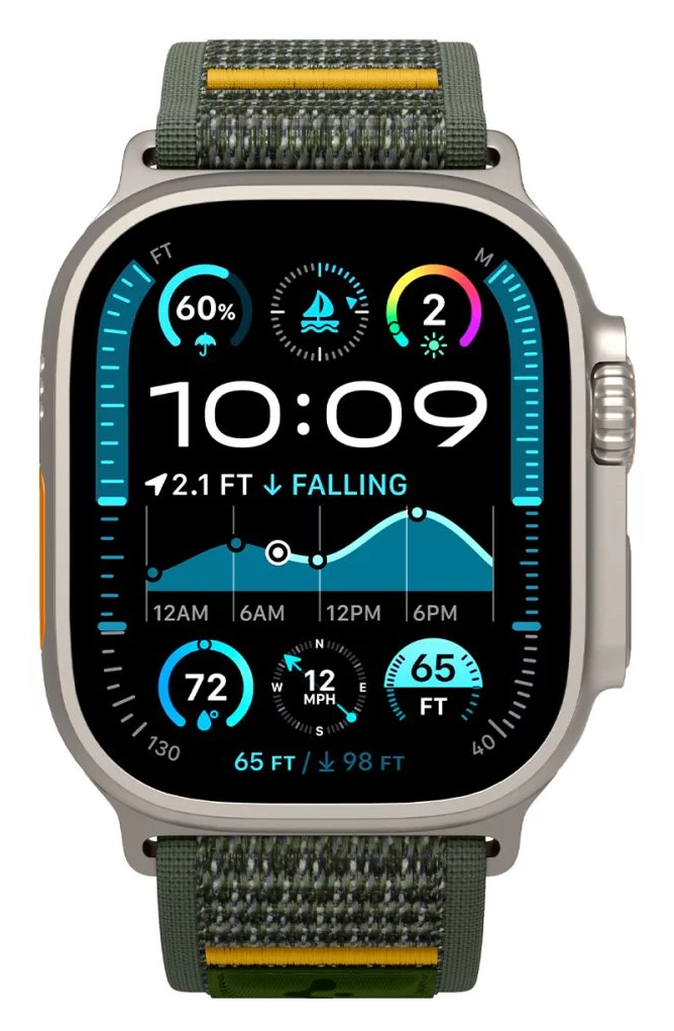 Spigen Athlex Air Apple Watch Bandje - 1-10/SE/Ultra 42/44/45/46/49MM - Groen afbeelding 3
