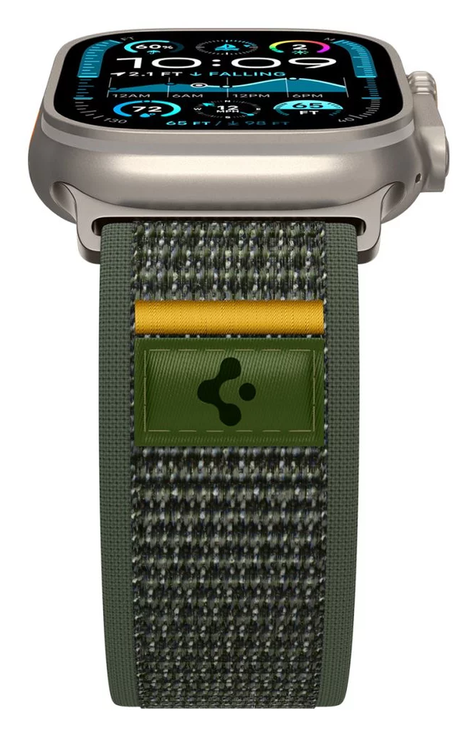 Spigen Athlex Air Apple Watch Bandje - 1-10/SE/Ultra 42/44/45/46/49MM - Groen afbeelding 6