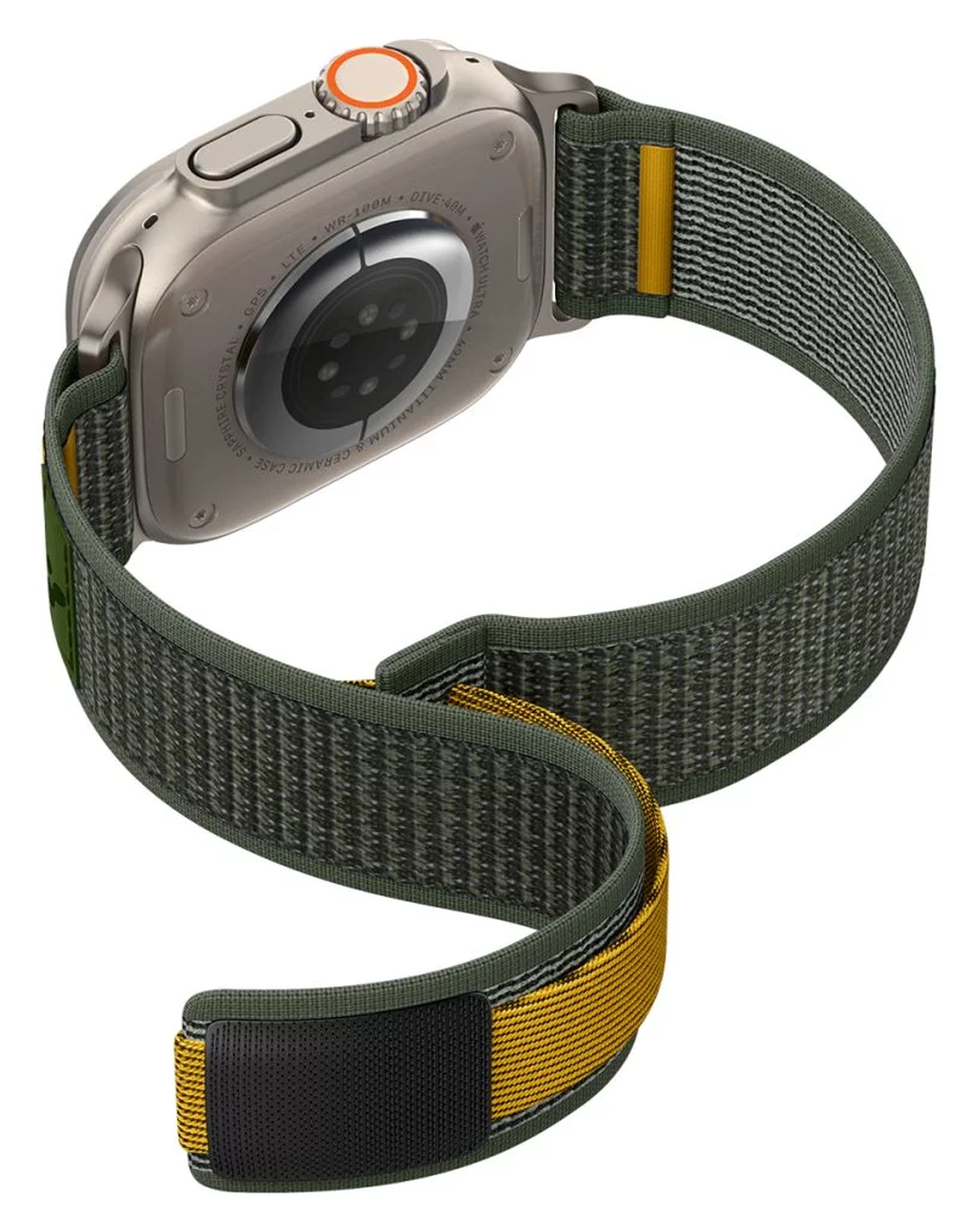 Spigen Athlex Air Apple Watch Bandje - 1-10/SE/Ultra 42/44/45/46/49MM - Groen afbeelding 9