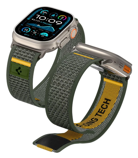 Spigen Athlex Air Apple Watch Bandje - 1-10/SE/Ultra 42/44/45/46/49MM - Groen afbeelding 1