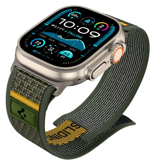 Spigen Athlex Air Apple Watch Bandje - 1-10/SE/Ultra 42/44/45/46/49MM - Groen afbeelding 10