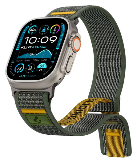 Spigen Athlex Air Apple Watch Bandje - 1-10/SE/Ultra 42/44/45/46/49MM - Groen afbeelding 2