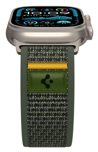 Spigen Athlex Air Apple Watch Bandje - 1-10/SE/Ultra 42/44/45/46/49MM - Groen afbeelding 6