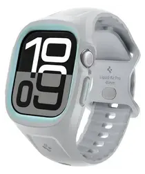 Spigen Liquid Air Pro - Apple Watch 10 46MM - Hoesje en Bandje - Grijs afbeelding