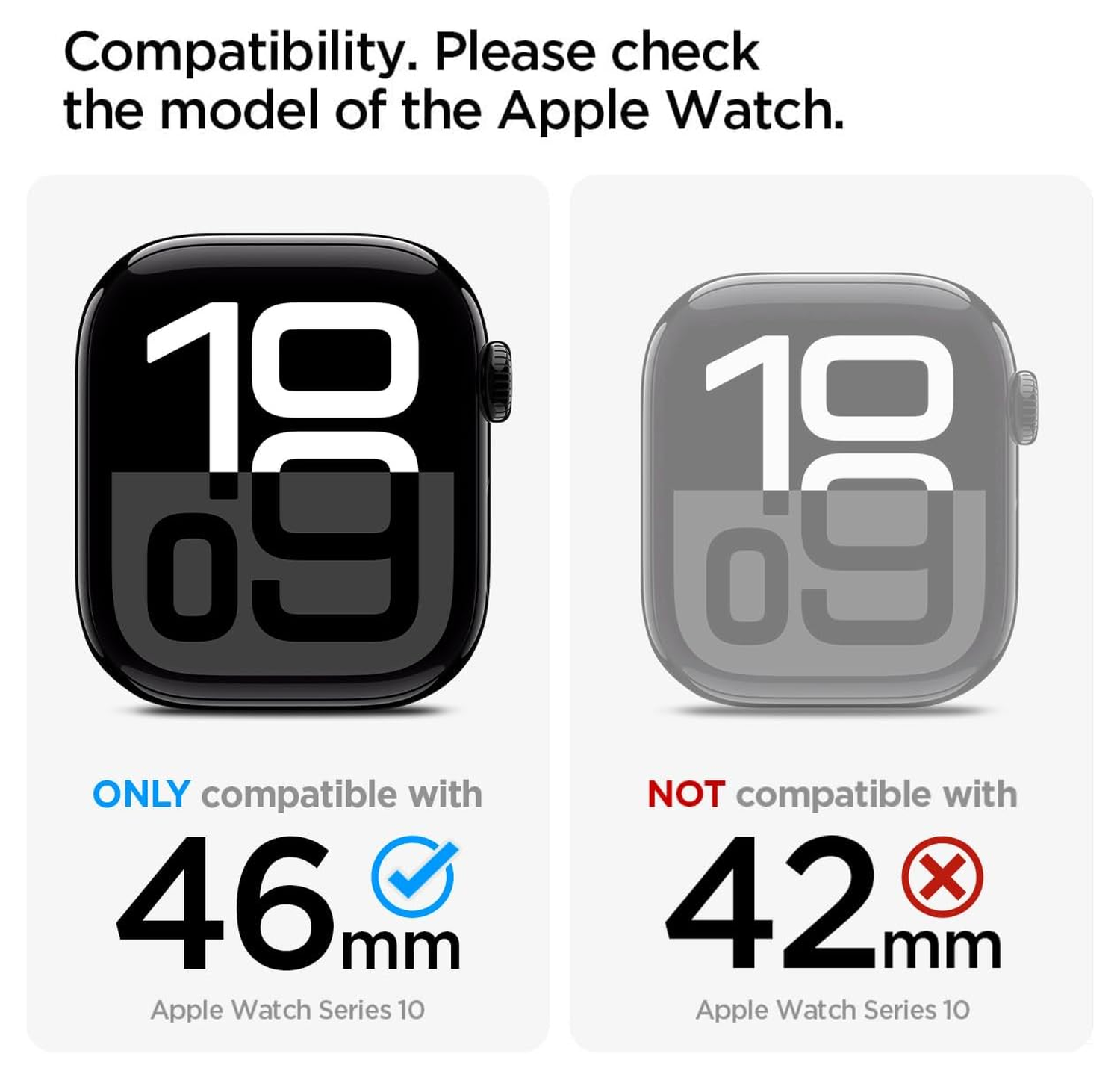 Spigen Liquid Air Pro - Apple Watch 10 46MM - Hoesje en Bandje - Grijs afbeelding 2