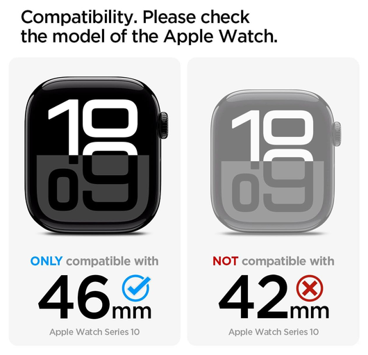 Spigen Liquid Air Pro - Apple Watch 10 46MM - Hoesje en Bandje - Grijs afbeelding 2