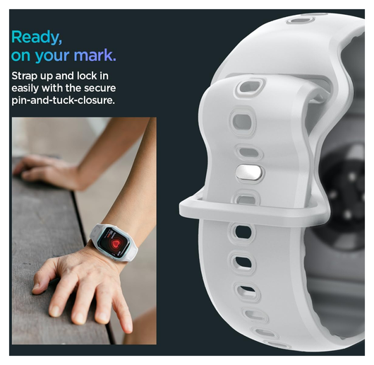 Spigen Liquid Air Pro - Apple Watch 10 46MM - Hoesje en Bandje - Grijs afbeelding 4