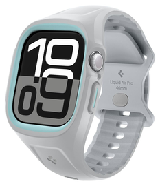 Spigen Liquid Air Pro - Apple Watch 10 46MM - Hoesje en Bandje - Grijs