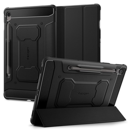Spigen Rugged Armor Pro Samsung Galaxy Tab S10 FE Plus Hoes Book Case Zwart