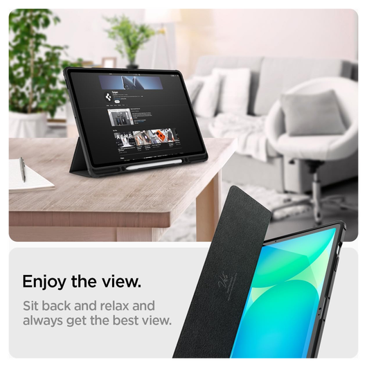 Spigen Ultra Hybrid Pro Samsung Galaxy Tab S10 FE Plus Hoes Zwart afbeelding 3