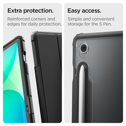 Spigen Ultra Hybrid Pro Samsung Galaxy Tab S10 FE Plus Hoes Zwart afbeelding 5
