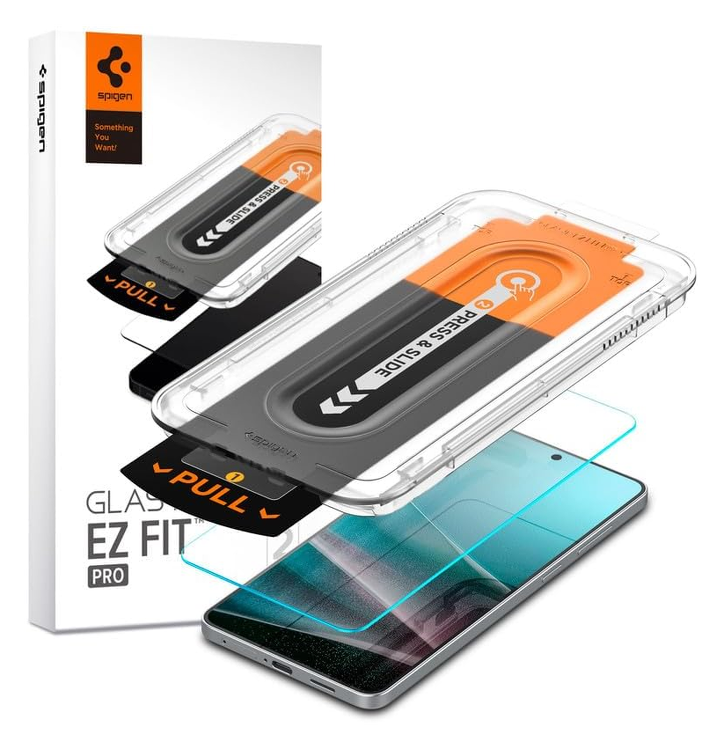 Spigen EZ Fit Pro HD Samsung Galaxy S25 Edge Screen Protector Tempered Glass afbeelding 1