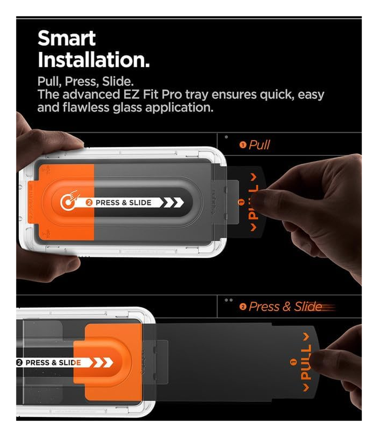 Spigen EZ Fit Pro HD Samsung Galaxy S25 Edge Screen Protector Tempered Glass afbeelding 3