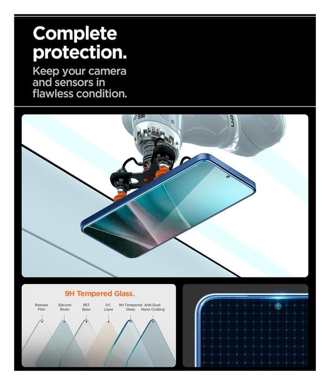 Spigen EZ Fit Pro HD Samsung Galaxy S25 Edge Screen Protector Tempered Glass afbeelding 6