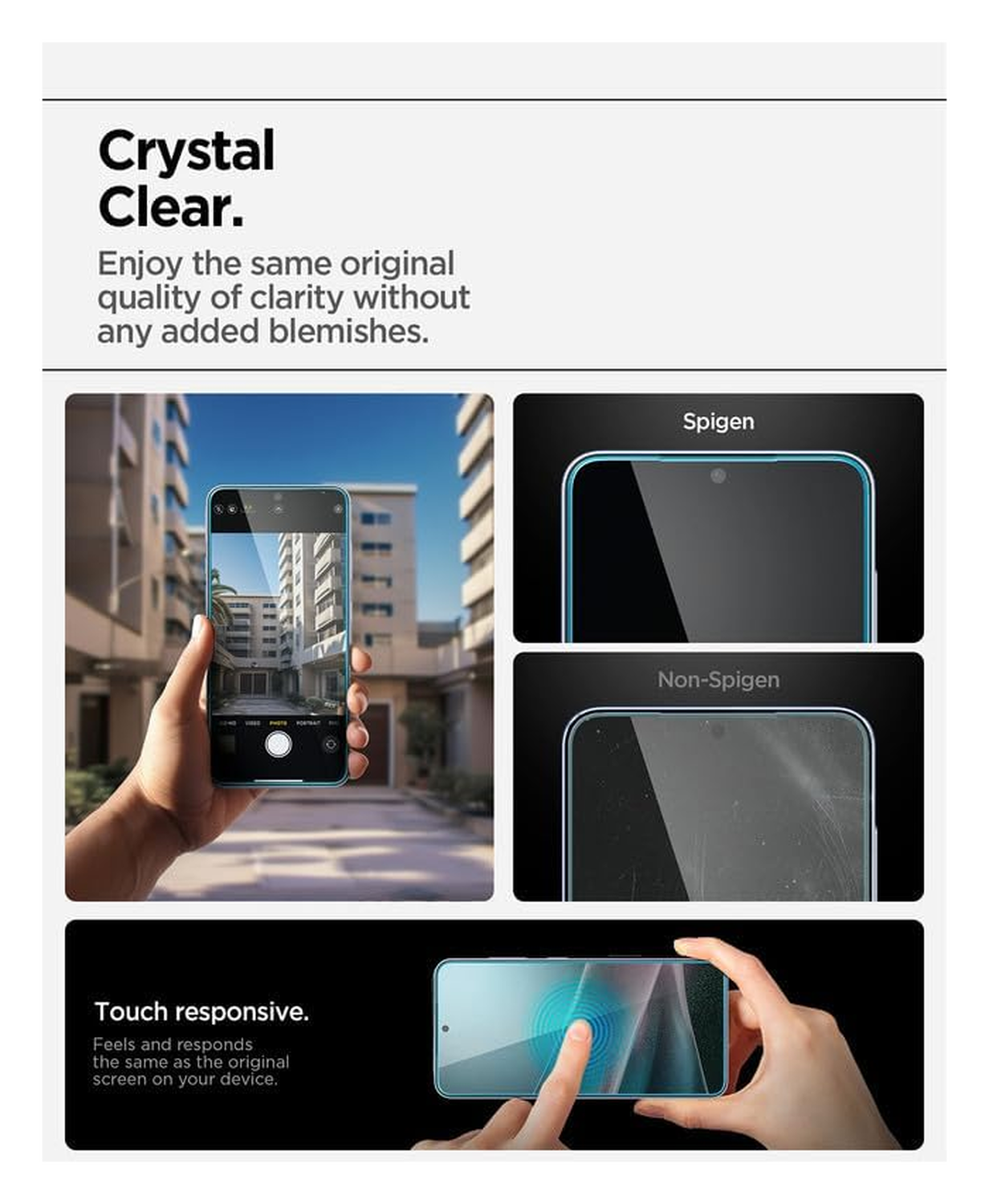 Spigen EZ Fit Pro HD Samsung Galaxy S25 Edge Screen Protector Tempered Glass afbeelding 8