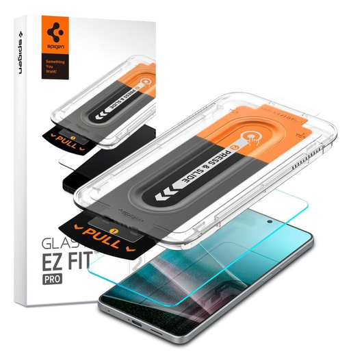 Spigen EZ Fit Pro HD Samsung Galaxy S25 Edge Screen Protector Tempered Glass afbeelding 1