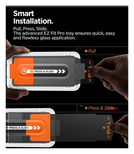 Spigen EZ Fit Pro HD Samsung Galaxy S25 Edge Screen Protector Tempered Glass afbeelding 3