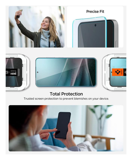 Spigen EZ Fit Pro HD Samsung Galaxy S25 Edge Screen Protector Tempered Glass afbeelding 7