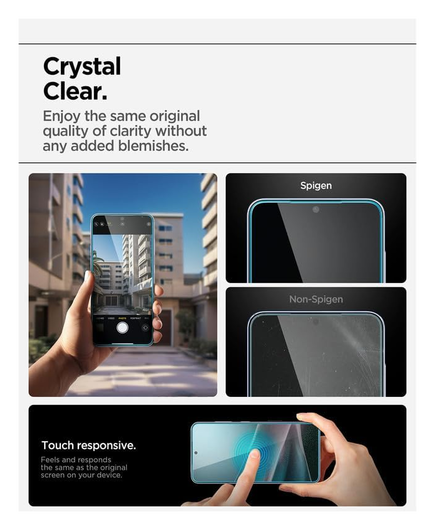 Spigen EZ Fit Pro HD Samsung Galaxy S25 Edge Screen Protector Tempered Glass afbeelding 8