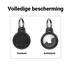 Apple AirTag TPU Sleutelhanger Hoesje Waterdicht Zwart (4-Pack) afbeelding 4