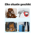 Apple AirTag TPU Sleutelhanger Hoesje Waterdicht Zwart (4-Pack) afbeelding 6
