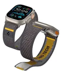 Spigen Athlex Air Apple Watch Bandje - 1-10/SE/Ultra 42/44/45/46/49MM - Grijs afbeelding