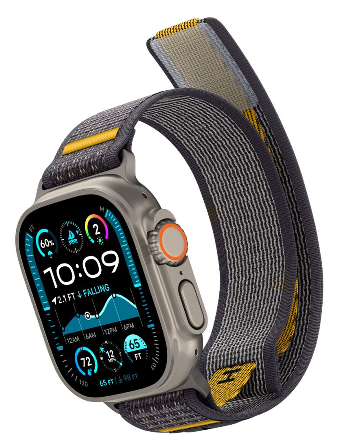 Spigen Athlex Air Apple Watch Bandje - 1-10/SE/Ultra 42/44/45/46/49MM - Grijs afbeelding 3