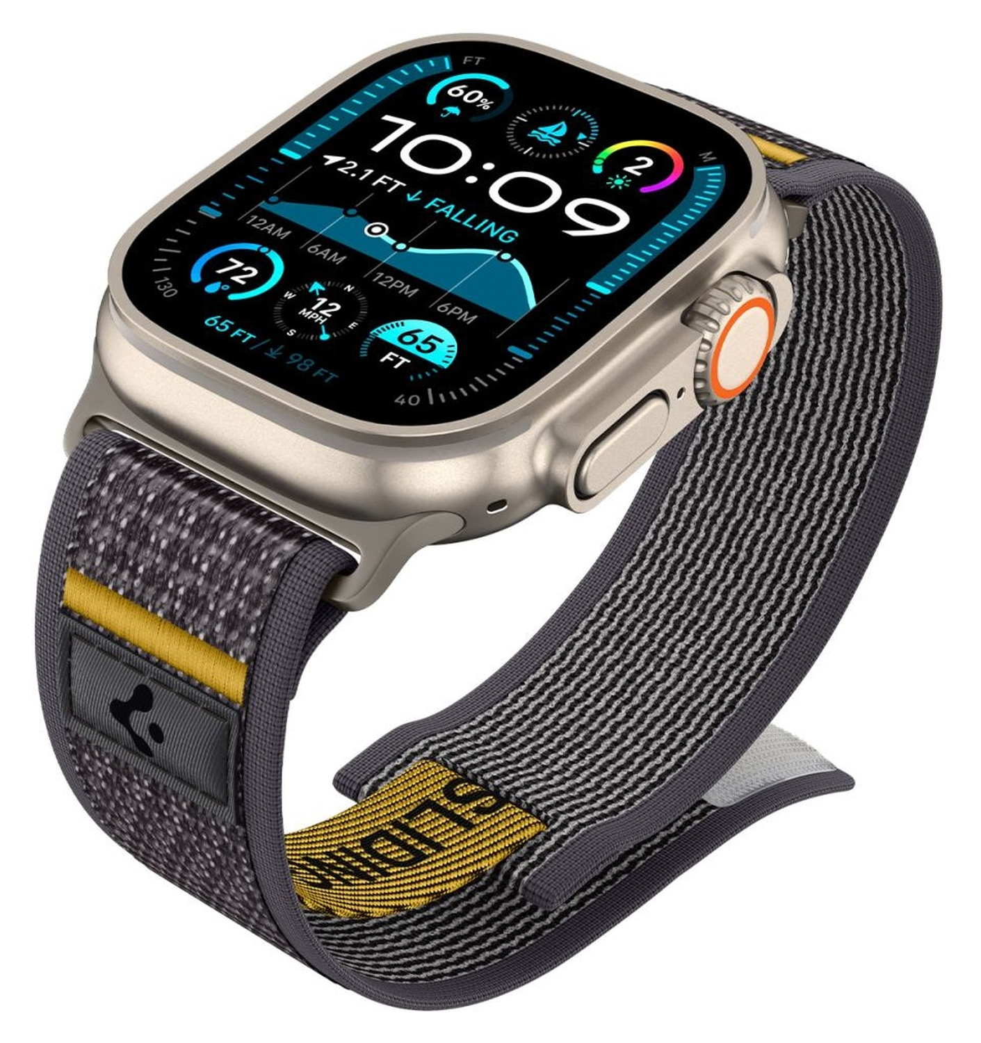Spigen Athlex Air Apple Watch Bandje - 1-10/SE/Ultra 42/44/45/46/49MM - Grijs afbeelding 4