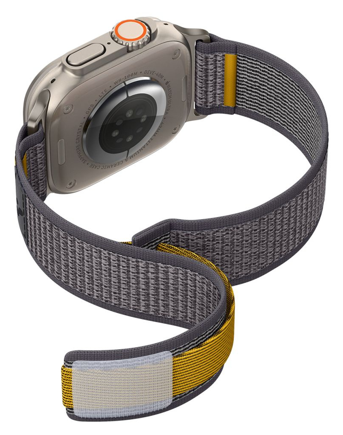Spigen Athlex Air Apple Watch Bandje - 1-10/SE/Ultra 42/44/45/46/49MM - Grijs afbeelding 6