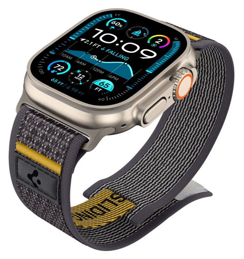 Spigen Athlex Air Apple Watch Bandje - 1-10/SE/Ultra 42/44/45/46/49MM - Grijs afbeelding 4