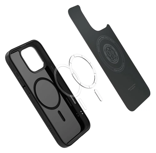 Spigen Liquid Air T MagFit Apple iPhone 16 Pro Max Hoesje Back Cover Matte Zwart afbeelding 11