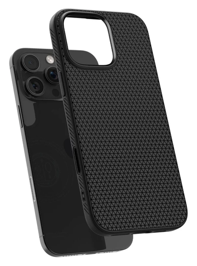 Spigen Liquid Air T MagFit Apple iPhone 16 Pro Max Hoesje Back Cover Matte Zwart afbeelding 13