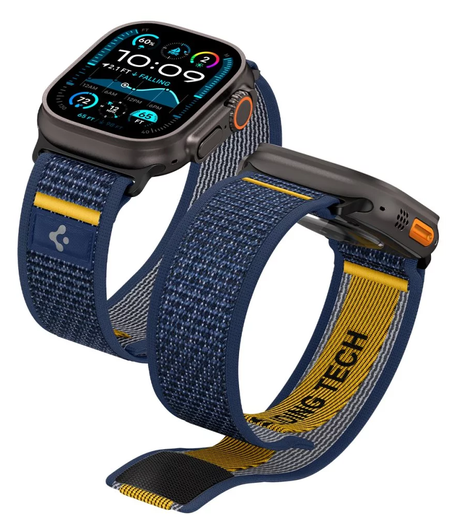 Spigen Athlex Air Apple Watch Bandje - 1-10/SE/Ultra 42/44/45/46/49MM - Blauw afbeelding 1