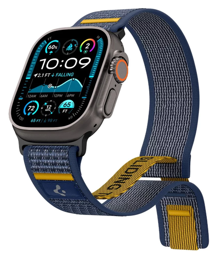 Spigen Athlex Air Apple Watch Bandje - 1-10/SE/Ultra 42/44/45/46/49MM - Blauw afbeelding 2