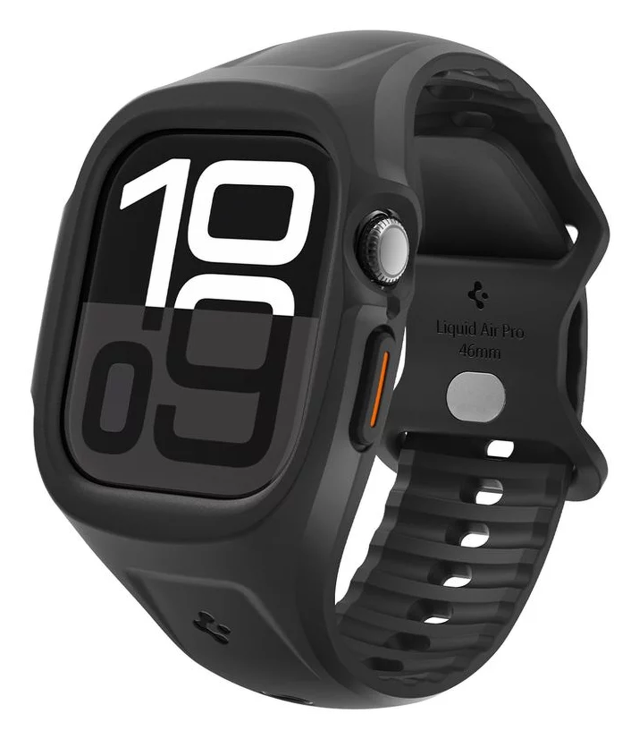 Spigen Liquid Air Pro - Apple Watch 10 - 46MM Hoesje en Bandje - Zwart afbeelding 1