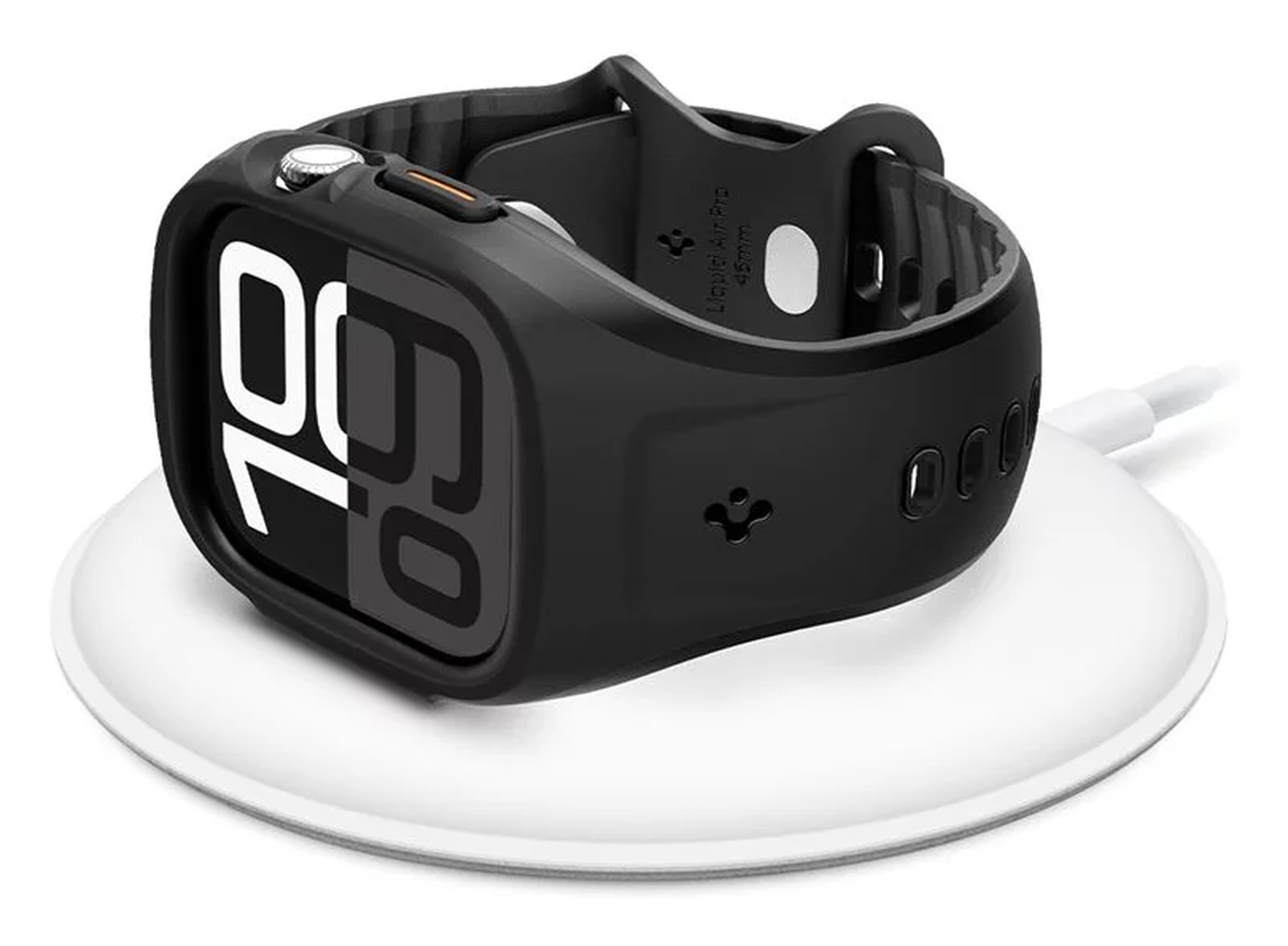 Spigen Liquid Air Pro - Apple Watch 10 - 46MM Hoesje en Bandje - Zwart afbeelding 15