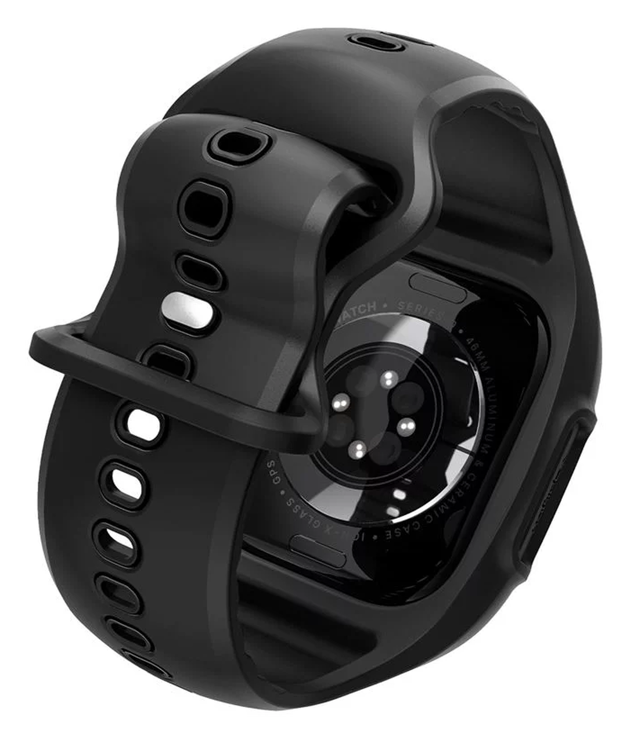Spigen Liquid Air Pro - Apple Watch 10 - 46MM Hoesje en Bandje - Zwart afbeelding 17