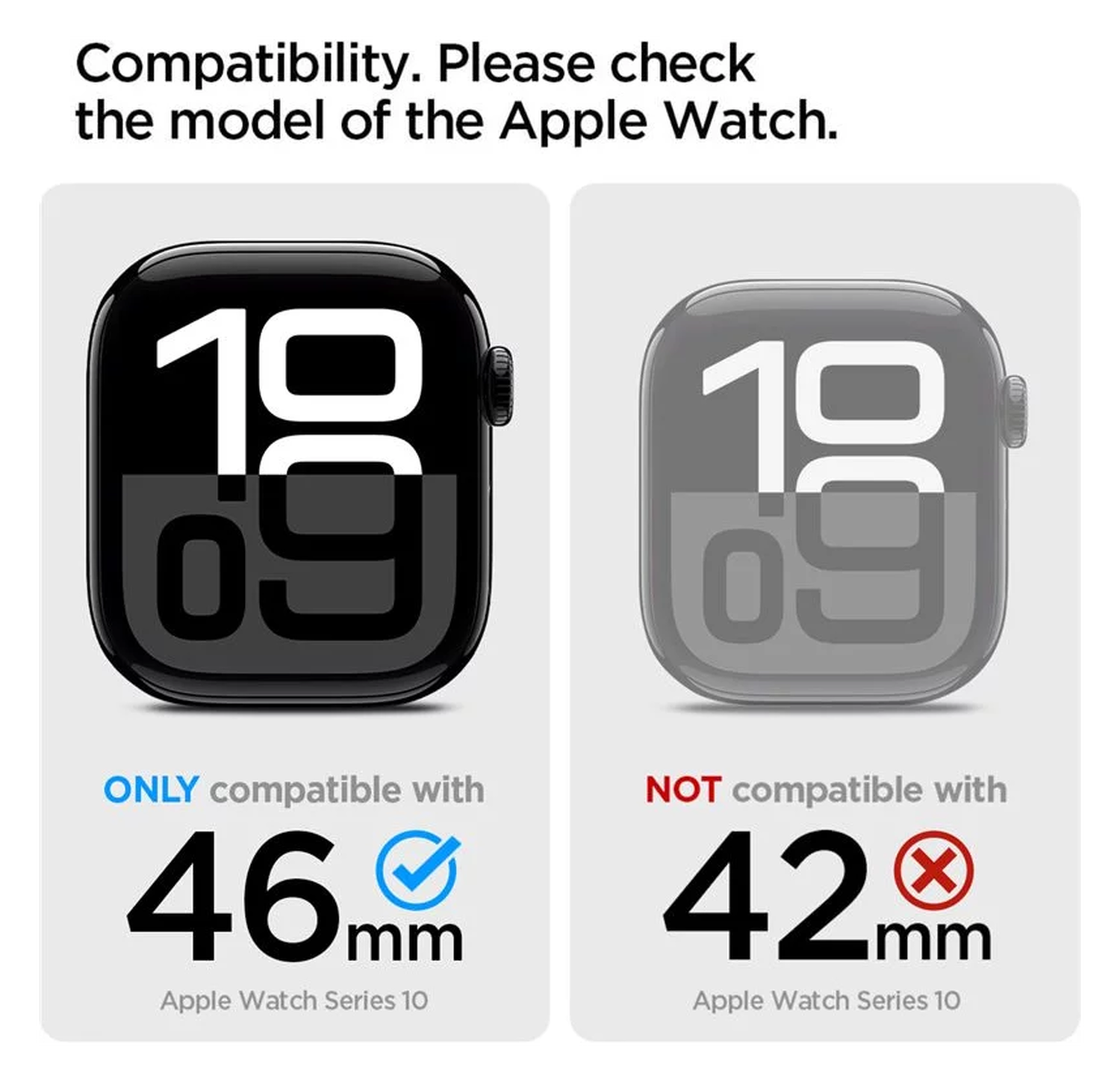 Spigen Liquid Air Pro - Apple Watch 10 - 46MM Hoesje en Bandje - Zwart afbeelding 7