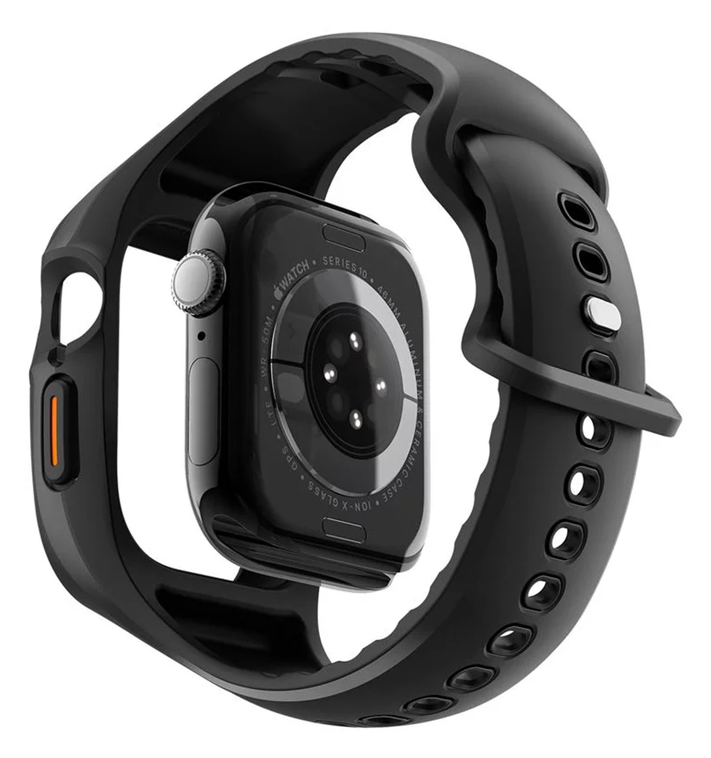 Spigen Liquid Air Pro - Apple Watch 10 - 46MM Hoesje en Bandje - Zwart afbeelding 9